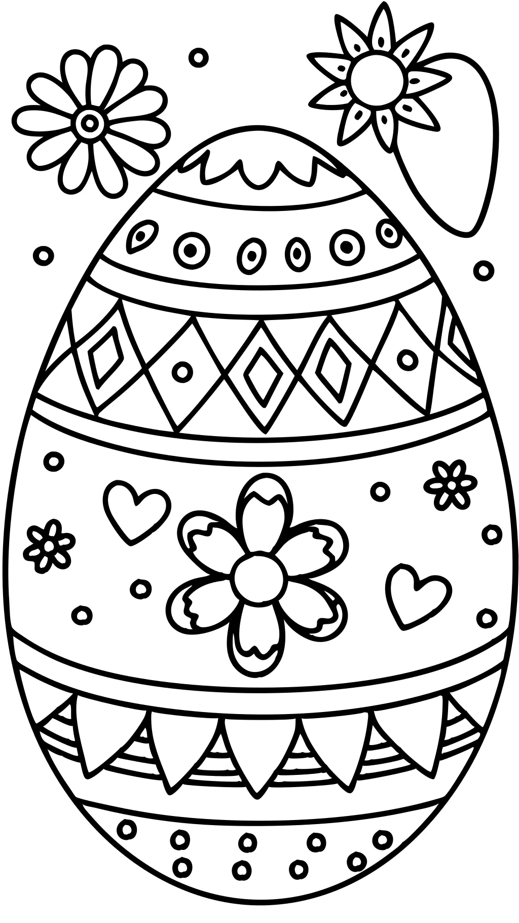 free printable coloring pages easter eggs